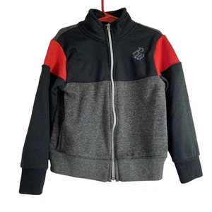 Rocawear Kids Toddlers Sz 3T Sweatshirt Jacket Full Zip Black Red Fleece Lined - Picture 1 of 9