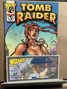 TOMB RAIDER 1/2 WIZARD GOLD EDITION TOP COW 2000 1ST PRINT COA - Picture 1 of 7