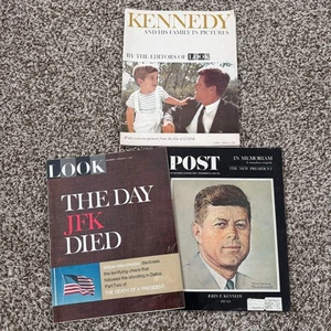 Set Of 3 President John F. Kennedy Magazines - Picture 1 of 17