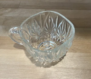 Hazel Atlas Square Pressglas Vintage Bowle Becher Starburst Muster - Bild 1 von 5