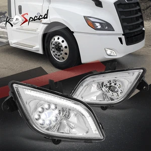 3D Light Bar Chrome Housing Projector Headlights for 18-24 Freightliner Cascadia - Bild 1 von 6
