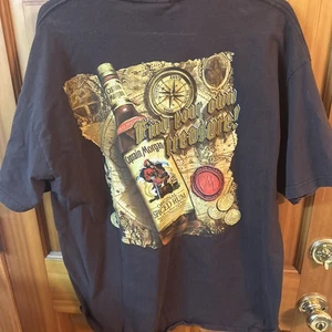 Captain Morgan Official Shirt Adult Brown Logo Official Crew Tee Graphic XL - Picture 1 of 4