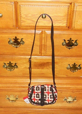 RARO! NUEVO CON ETIQUETAS Vera Bradley $95 MINI BOLSO DE SILLÍN en TWEED Bolso Bandolera de Hombro Foto 1 de 4
