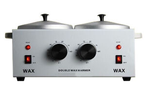 Professional Electric Double Pot Wax Warmer Heater Dual Salon Hot Paraffin