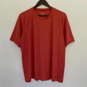 PATAGONIA Men Size XL Orange Daily Capilene Short Sleeves Shirt J31 - Picture 1 of 7
