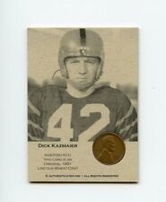 #TN05891 DICK KAZMAIER 1951 Wheat Penny Trade Card