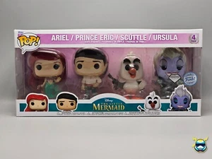 Funko Pop ARIEL PRINCE ERIC SCUTTLE URSULA 4pack Diamond Special Vinyl Figur - Bild 1 von 7