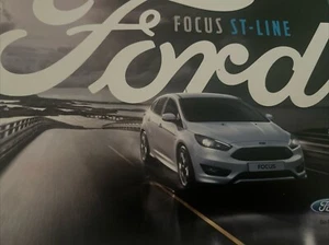 The Ford Focus ST Line Range Car Sales Info Brochure Frameable 2016 - Picture 1 of 3
