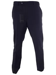Luigi Bianchi Pantalón De Hombre 48 R4 W34 Azul Ajustado Lana Virgen Clásico - Imagen 1 de 24