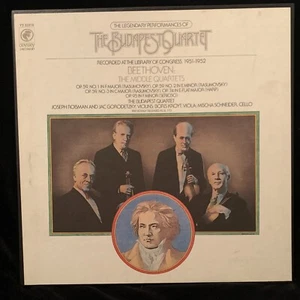 BEETHOVEN String Quartets Middle - BUDAPEST QUARTET - COLUMBIA ODYSSEY 3LP BOX - Picture 1 of 6