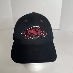 Arkansas Razorbacks Adjustable Hat, Black, Logo, Zephyr - Picture 1 of 9