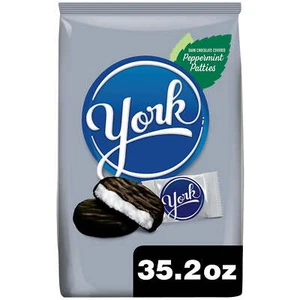 York, Dark Chocolate Peppermint Patties Candy, 35.2 Oz - Picture 1 of 9