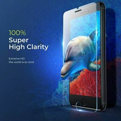 Protector de pantalla de vidrio templado transparente premium para iPhone 6/6s/ 6+/6s Plus 9H Foto 1 de 4