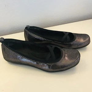 Mootsies Tootsies Bronze Metallic Ballet Flats Comfort 7.5 M Slip Ons Shoes - Picture 1 of 11