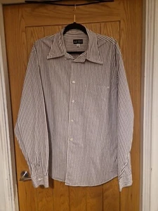 Armani Jeans Blue Striped Shirt XXL - Picture 1 of 6