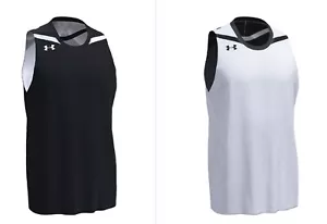 Maglia Under Armour Team Clutch Reversibile NERO/Bianco MOLTE Taglie Disponibili - Foto 1 di 3