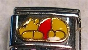 OSO MARRÓN AUTÉNTICO ESMALTE ITALIANO ENCANTO 9MM CLÁSICO HÁGALO USTED MISMO ENVÍO GRATUITO - Imagen 1 de 2