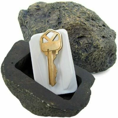 FingerLakes Hide-a-Key Fake Rock Looks & Feels Like Real Stone - Yard Geocaching - Image 1 of 4