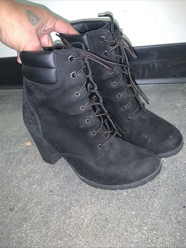 Timberland Tillston stivaletti tacco alto nero scamosciato donna 8 5