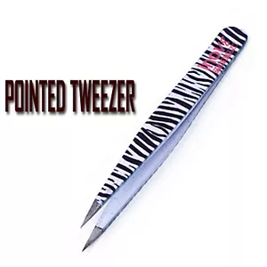 Professional Precision Eyebrow Tweezers Pointed Tip Plucking Ingrown Hair Beauty - Picture 1 of 1