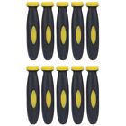 Neat And Generous Design Rubber Files Handles High Reliability 10Pcs 2 36Inch