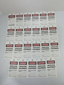 Brady 87004 Danger Defective Equipment Tag - Lot of 23 - Picture 1 of 10
