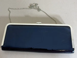 Black Patton Faux Leather Olga Berg Clutch Shoulder Bag - Picture 1 of 5