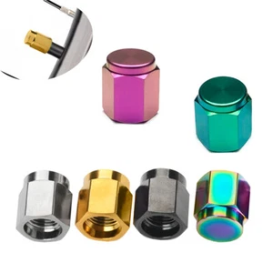 Color anodizado Titanio Rueda Neumático Neumático Válvula Vástagos Tapas Polvo de Aire Cubierta - Imagen 1 de 11