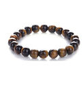 Bracelets neufs hommes femmes 8 mm roche lave chakra perles élastiques pierre naturelle agate