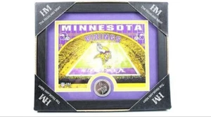 Minnesota Vikings NFL Highland Mint Stadium Photo & Coin 11x9 Inches - Picture 1 of 1