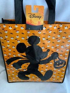 Disney Mickey Mouse Shadow Halloween Trick or Treat Tote Bag Preowned With Tag - Picture 1 of 5