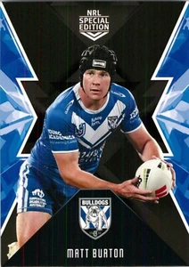2025 Canterbury Bulldogs NRL TLA Special Edition Card - Matt Burton - Foto 1 di 3