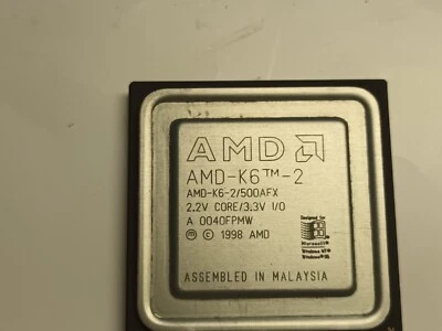 AMD-K6-2/500AFX 500MHz Socket Super 7 CPU  - Image 1 of 2