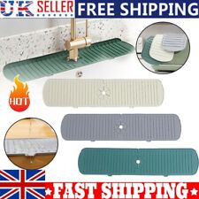 NEW Kitchen Sink Faucet Silicone Water Splash Mat Draining Absorbent Drying Pad