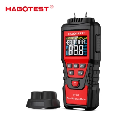 HABOEST HABOTEST HT632 Wood Moisture Meter Detector Tester Wood Firewood Paper Cardboard