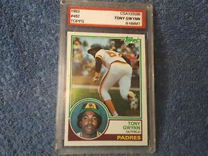 1983 Topps Tony Gwynn Rookie RC 482 PADRES CSA 8 certified Sports Authentication