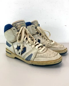 Genuine Converse Fastbreak Basketball Shoes (1987) White/Blue/Silver (Size 8) - Bild 1 von 24