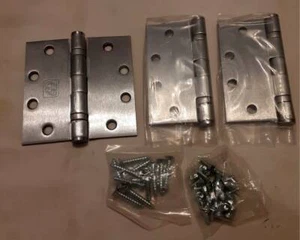 Türbänder Weltklasse (3) 4,5 x 4,5 Satin Chrom. PBB BB81. NEU Kostenloser Versand - Bild 1 von 3