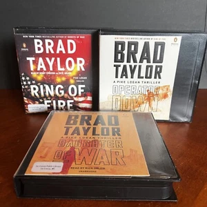 Lot: 3 Brad Taylor Audio Book CD 11 12 13 Pike Logan Thriller Series Ring Fire - Picture 1 of 9