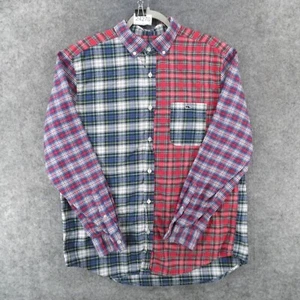 Vineyard Vines Shirt Mens Large Classic Fit Tucker Red Green Plaid Colorblock - Picture 1 of 12