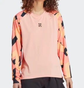adidas Womens Shirt UK10 Coral Five Ten TrailX Shirt Long Sleeve Sample. HS8756 - Picture 1 of 6