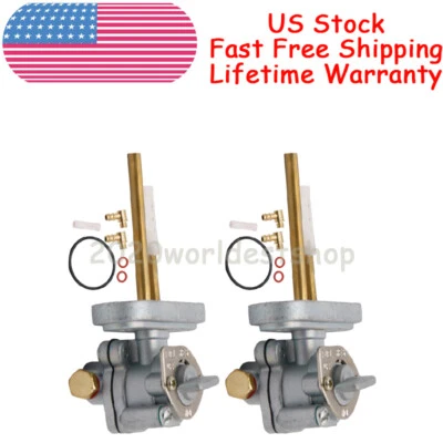 Válvula de combustible Petcock 2 piezas 447-24500-02-00 para Yamaha XS750 XS850 XS1100 sin aspiradora Foto 1 de 4