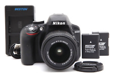 Near Mint Nikon D3300 DSLR Camera with 18-55mm Lens, 2 Batt. & Charger #42445