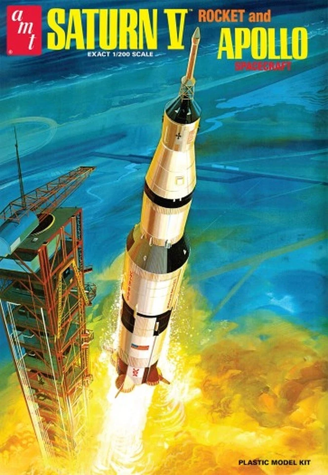 AMT Saturn V Rocket & Apollo Spacecraft 1/200 Scale Model Kit 1174 - Image 1 of 1