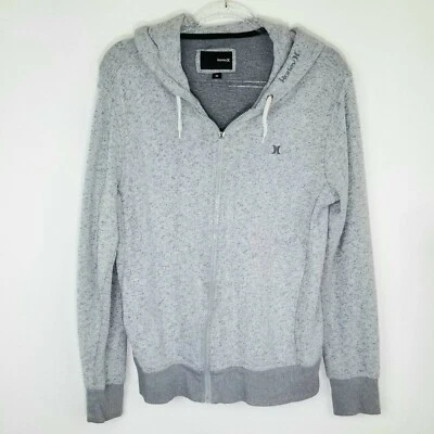 Chaqueta deportiva gris con cremallera para mujer HURLEY, talla mediana Foto 1 de 4