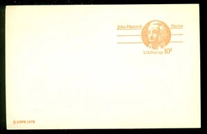 SCOTT # UX75, POSTAL CARD, JOHN HANCOCK, NO PRINTING, UNUSED, GREAT PRICE! - Picture 1 of 1
