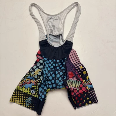 Babero corto Panache Pro para mujer talla mediana Boom Pow estampado de lunares ciclismo Foto 1 de 4