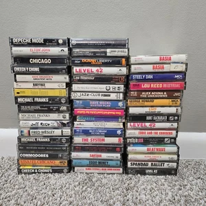Vintage Lot Of 49 Cassette Tapes Classic Rock Classic Rock - Picture 1 of 7