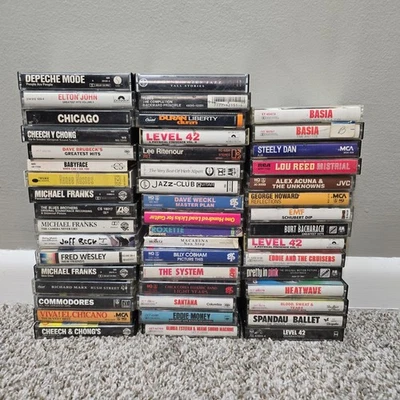 Vintage Lot Of 49 Cassette Tapes Classic Rock Classic Rock - Image 1 of 4