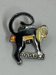 Costa Rica weißes Gesicht Kapuziner Affe Reise Souvenir Anstecknadel - Bild 1 von 2